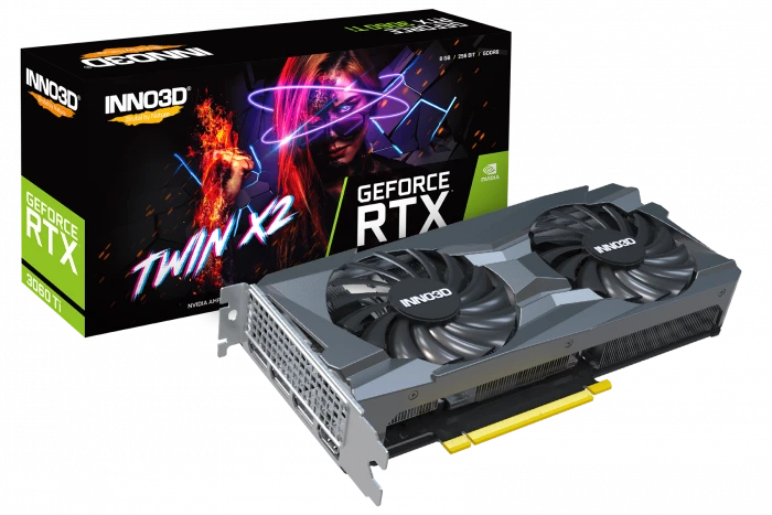INNO3D GEFORCE RTX 3060 TI TWIN X2 LHR (N306T2-08D6-119032DH)